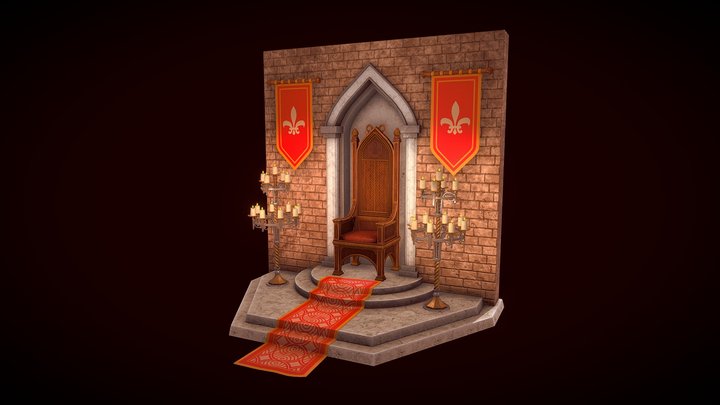 King's Throne 3D Model