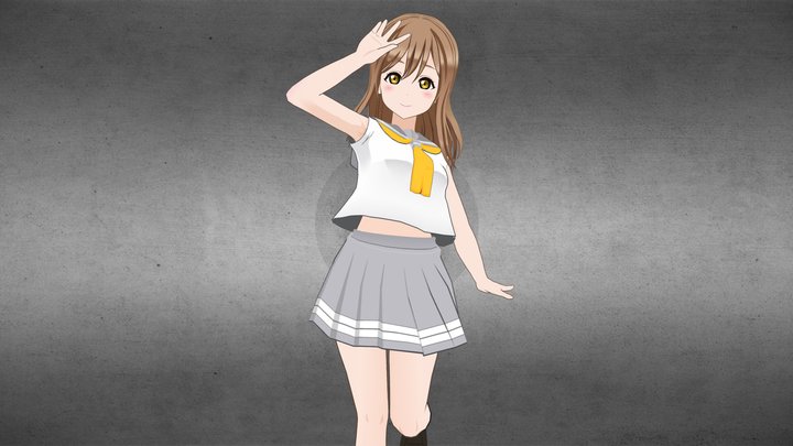 国木田花丸 3D Model