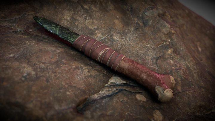 Obsidian Knife 3D Model