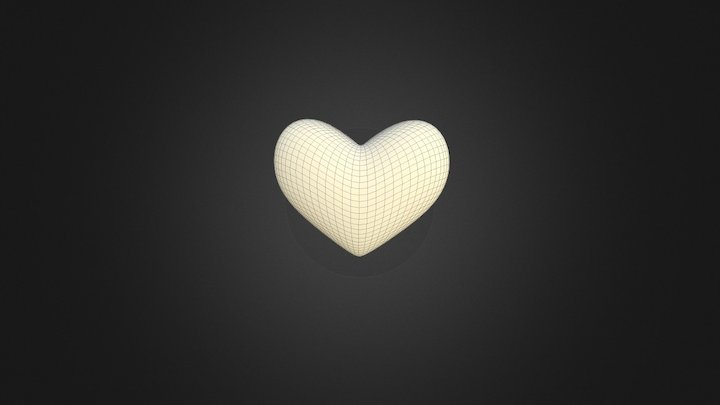 Heart Emoji 3D 3D Model