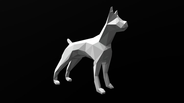 DOG LOWPOLY