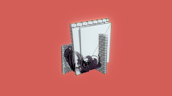 Girl With Walls 3D Model