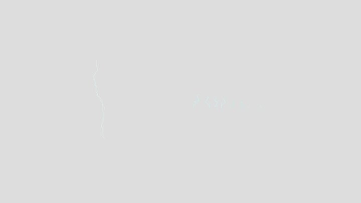Editable electricity effect 3D Model