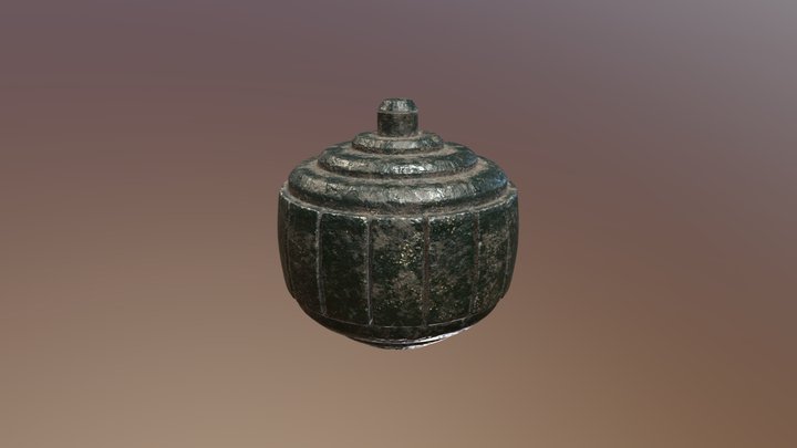 WWI Imperial German Kugelhandgranate 3D Model