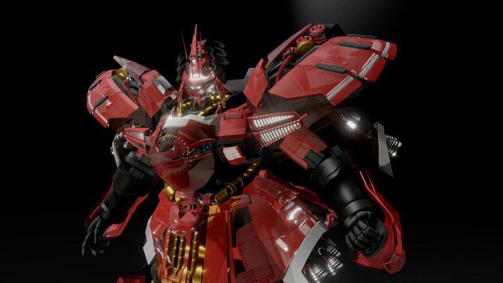Vitreous Gundam suit 3D Model