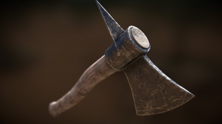 Battle Axe 3D Model