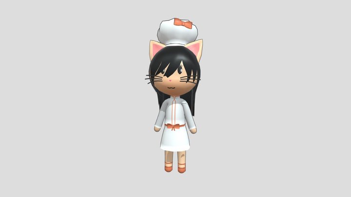 Cat Chef 3D Model