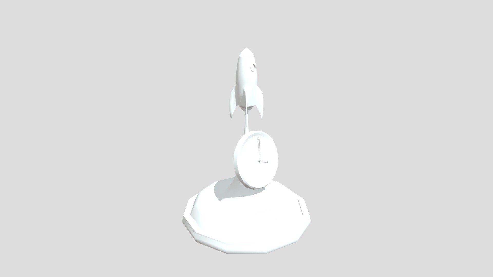 Rocket Clock - Download Free 3D model by JoeyHinds [1090cbf] - Sketchfab