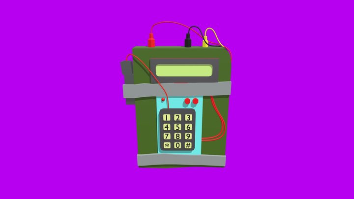 C4 Low Poly 3D Model