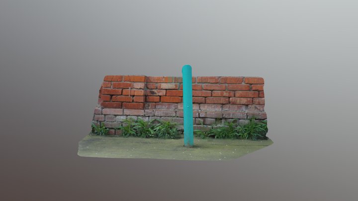 трава столб 3D Model