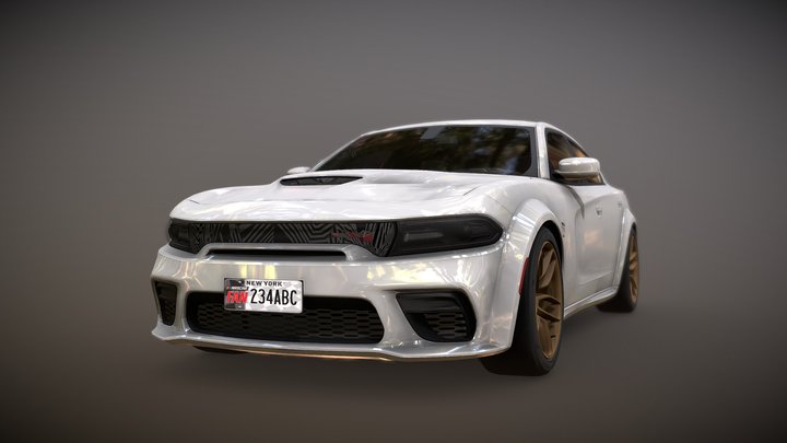 Dodge Charger SRT Hellcat Widebody 3D Model