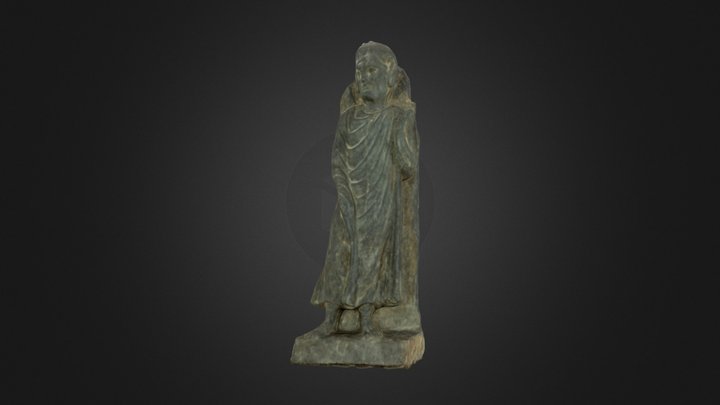 Gandharan Monk 3D Model