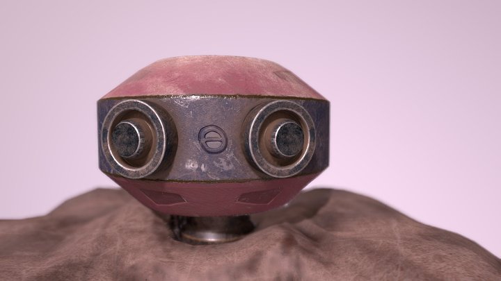 A bot head 3D Model