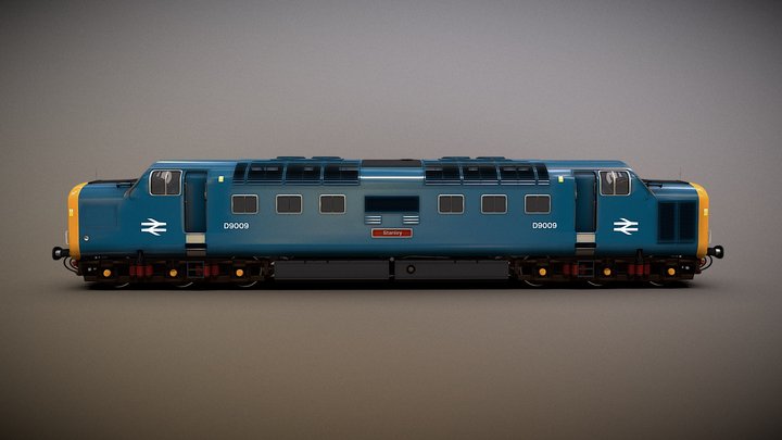 Train - British Rail Class 55 Deltic 3D Model