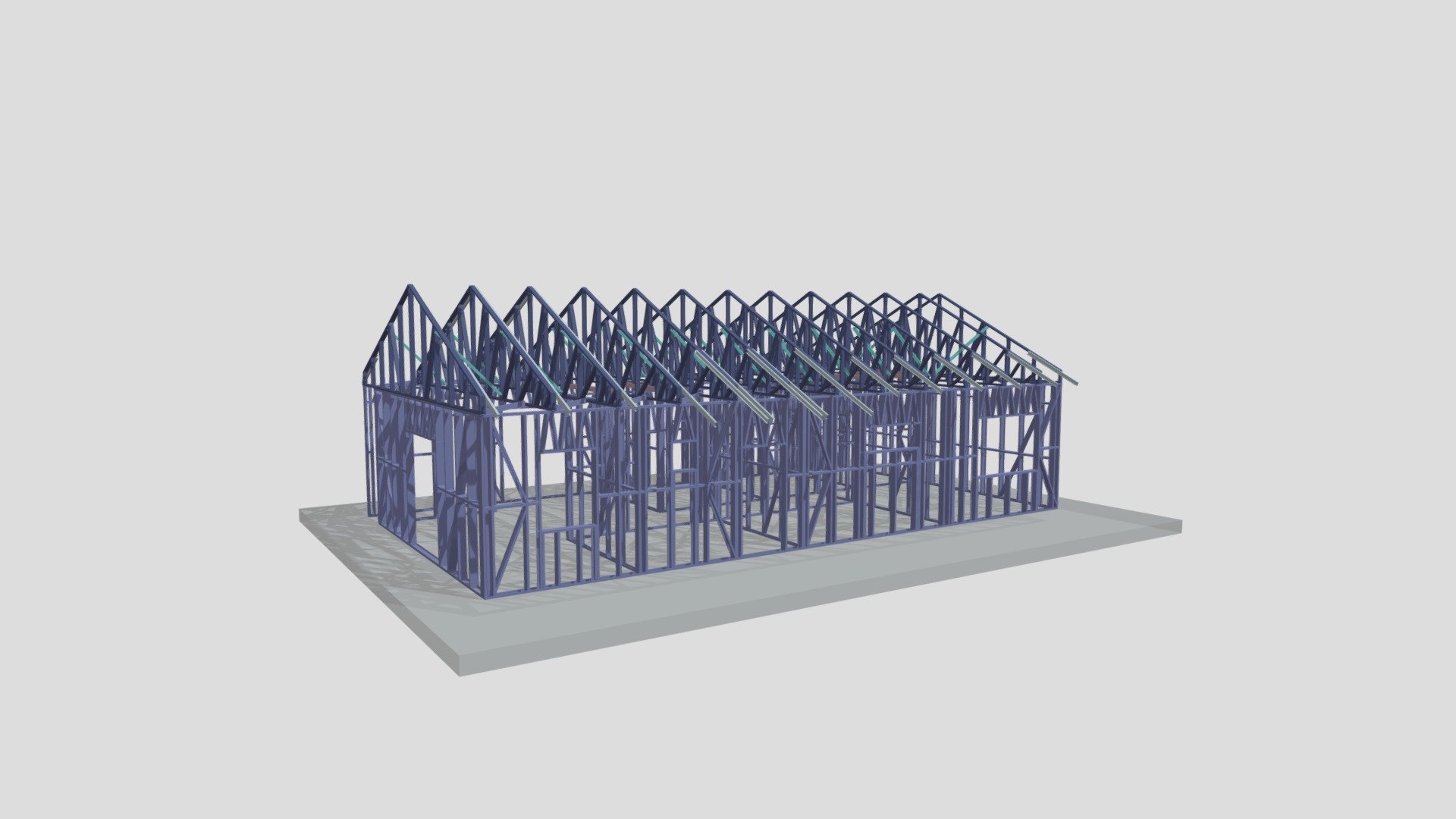new Dom 8x14 1fl - 3D model by stroikompleks26 [1097327] - Sketchfab