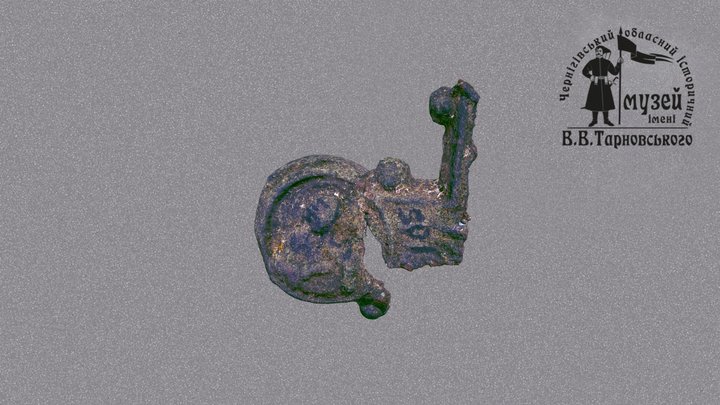 Хрест-енколпіон, ХІІ–ХІІІ ст. 3D Model