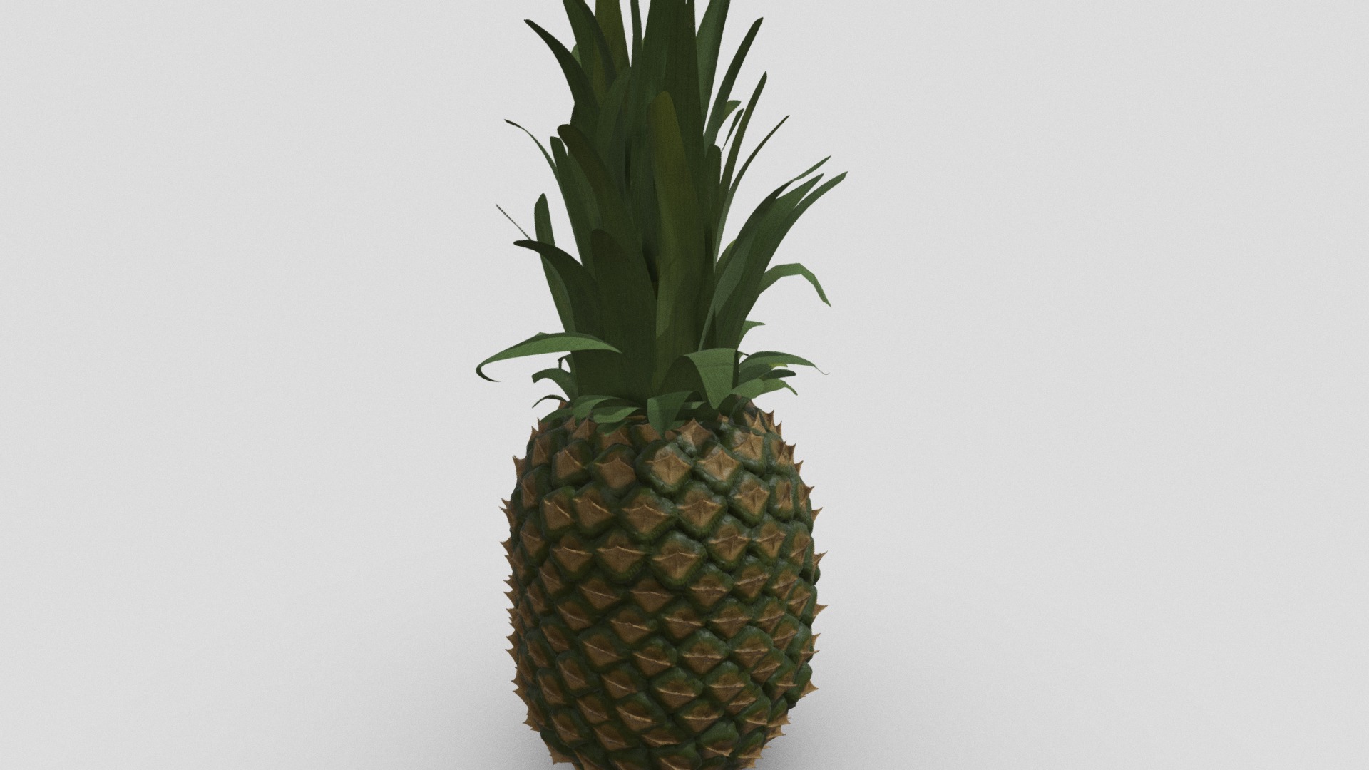 3D model Pineapple - This is a 3D model of the Pineapple. The 3D model is about a pineapple with a white background.
