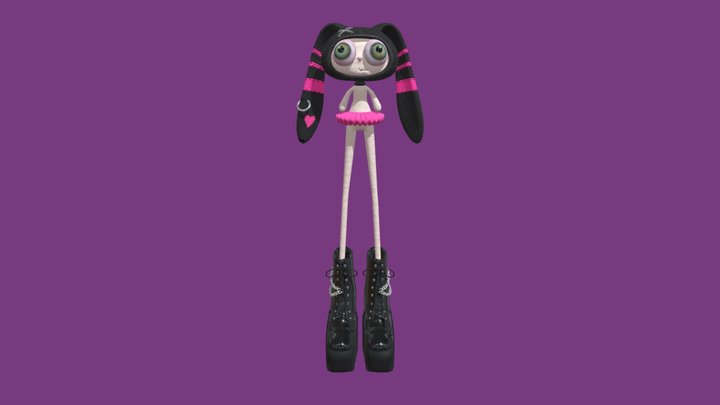 Bunny Character 3D Model