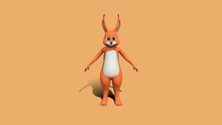 FurSuit Squirrel 3D Model
