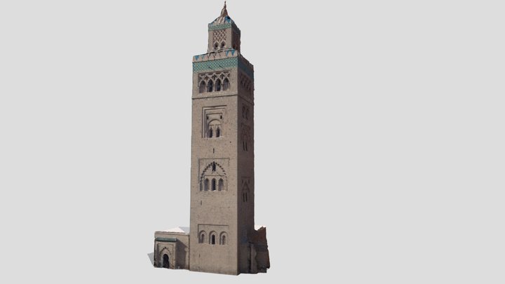 Alminar Mezquita Kutubiya - Marrakech 3D Model
