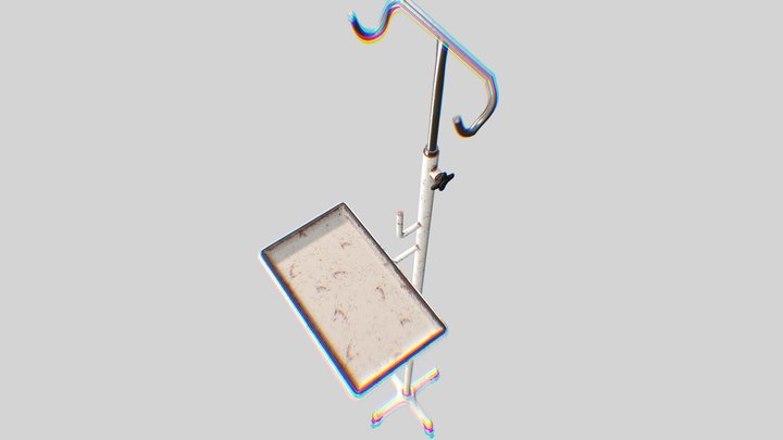 Drip Stand with Tray 3D Model