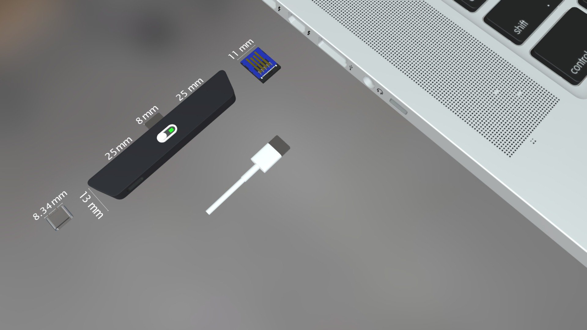 laptop gadget — Sketchfab embed 3D viewer
