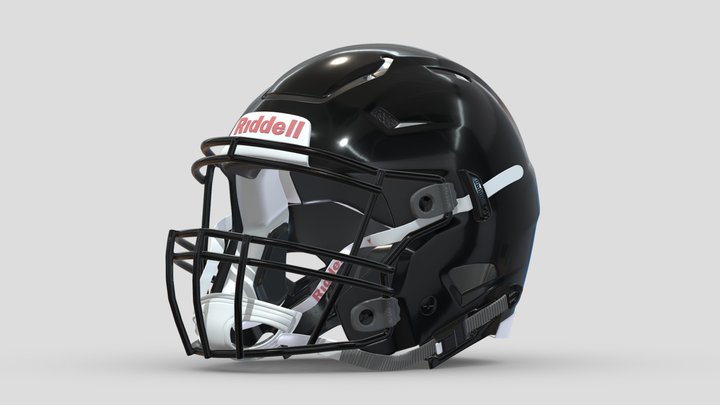 360 view of Football Helmet 3D model - 3DModels store