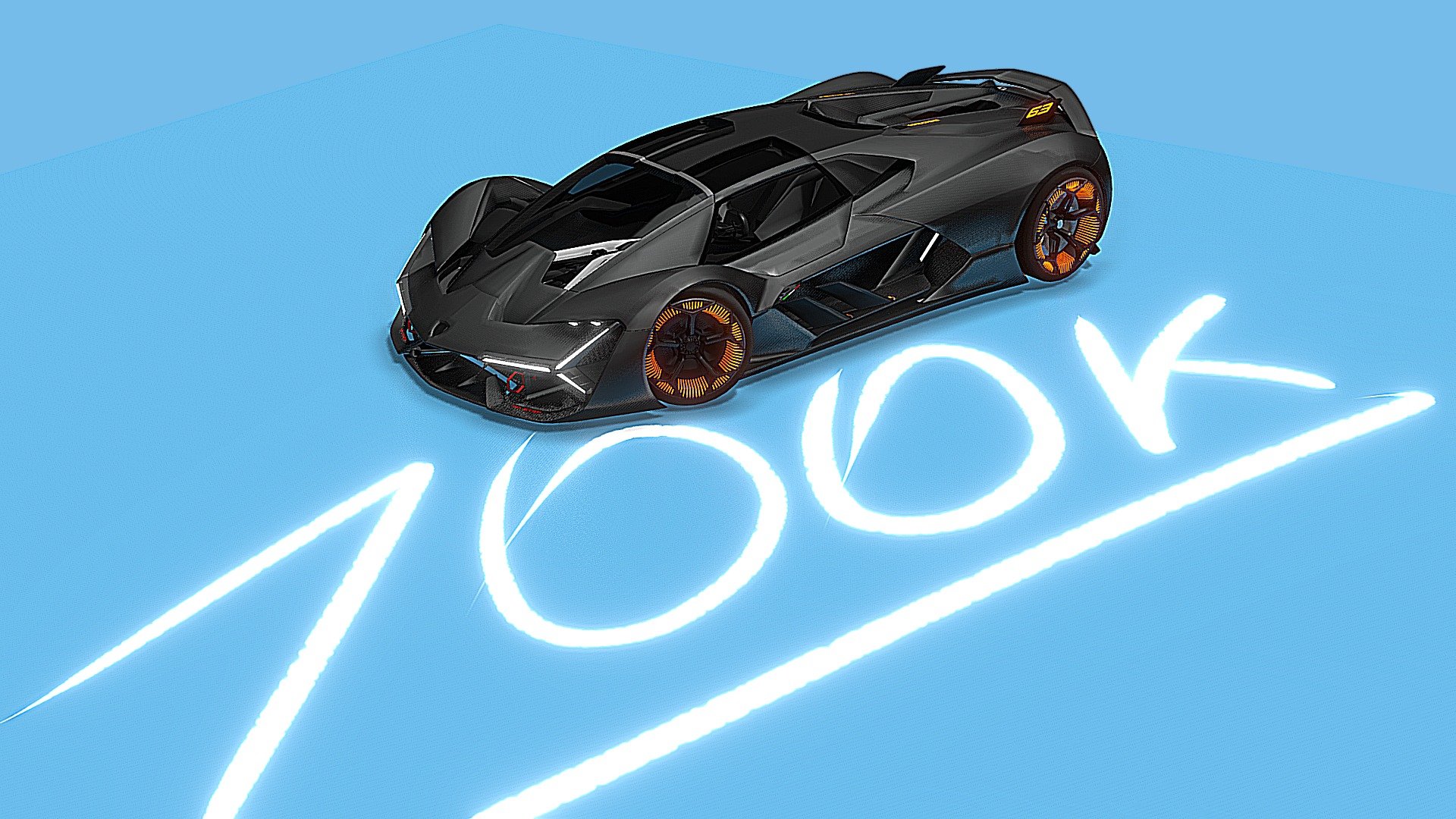 The Lamborghini Terzo Millennio Concept Car, 3D CAD Model Library