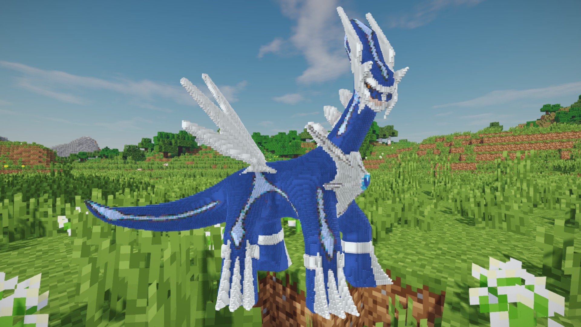 Minecraft Dialga Build Schematic