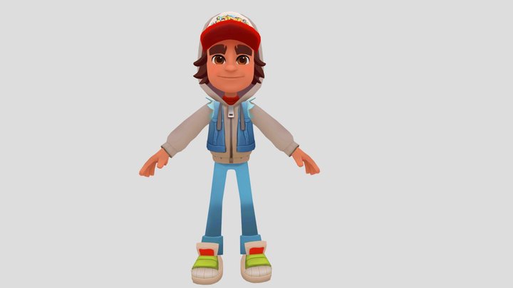 Subway Surfers Televisa - Jake 3D Model