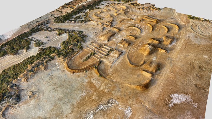 Campo Motocross Las Salinas Simplificado 3D Model