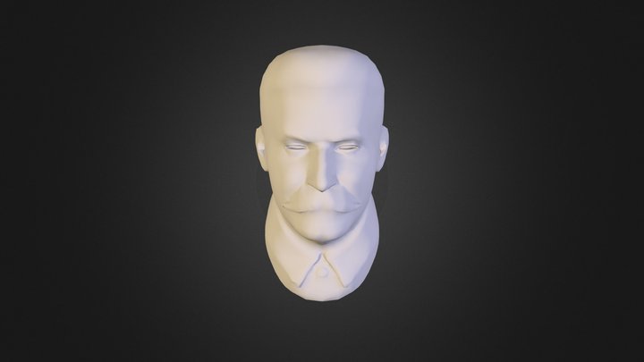 Stalin_Bust_OBJ_retopo_0subd 3D Model