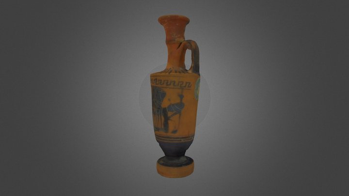 Black-Figure Lekythos 3D Model