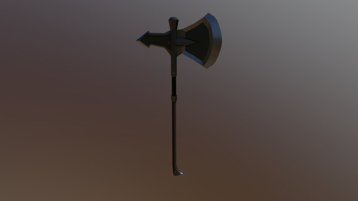 Battle Axe 3D Model