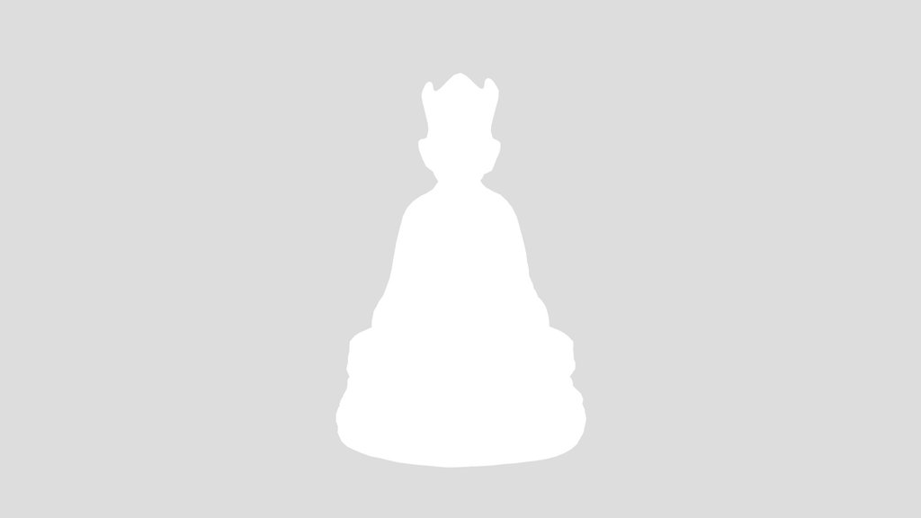 Tibetan Karmapa Lama Statue White Marble