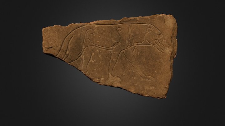 Stittenham Pictish Wolf Stone – Modello 3D gratuito STL