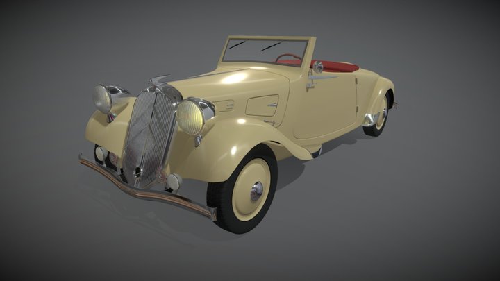 Citroen Traction-Avant 1938 3D Model