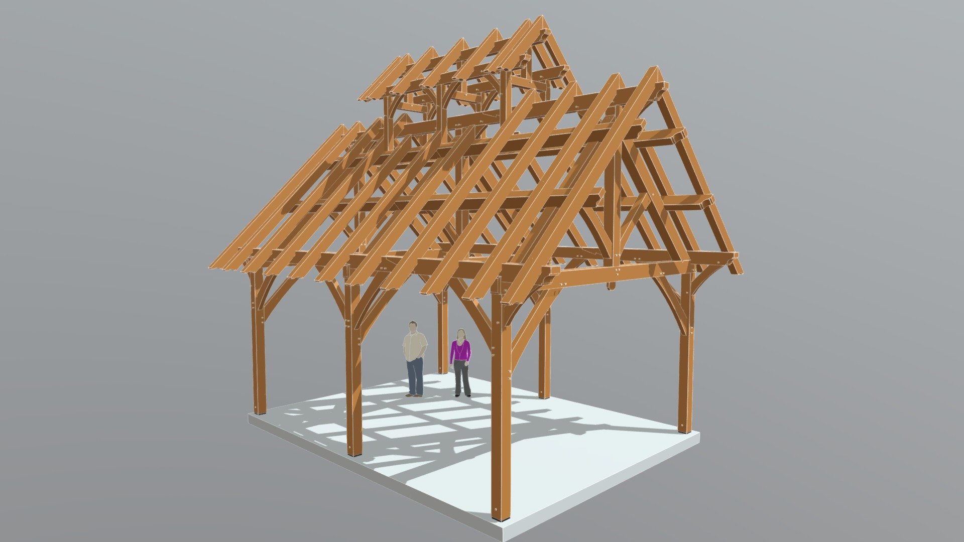18x24 Sugar Shack (05210) - 3D model by Timber Frame HQ (@timberframehq ...