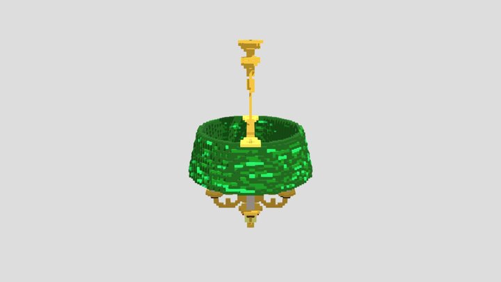 Green Chandelier 3D Model