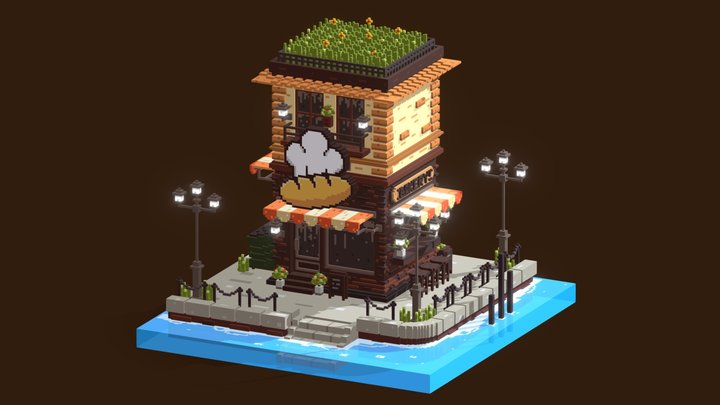 2301906331_Bakery Shop 3D Model
