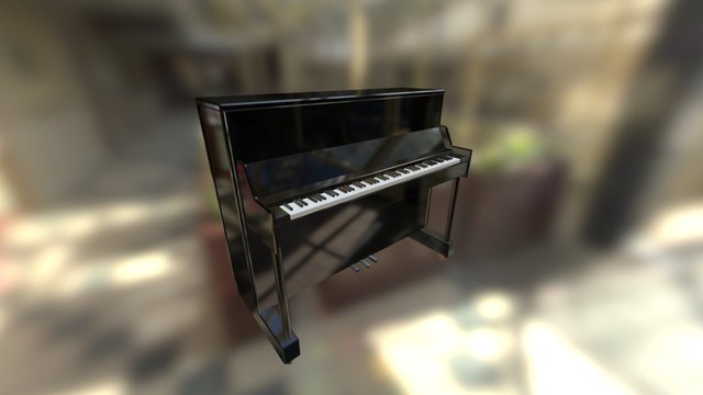 Standing Piano 3D Model