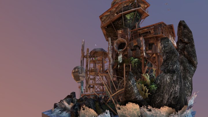 DAE Diorama - Rustborn 3D Model