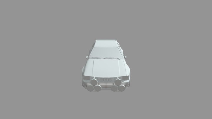 Audi Quattro Rally 3D Model