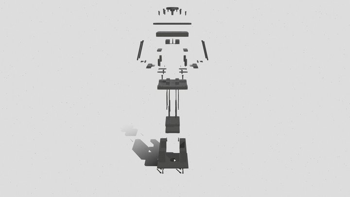 Molde Inyeccion B Explotada 3D Model
