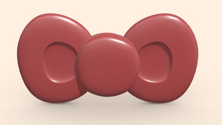 hello kitty bow 3D Model