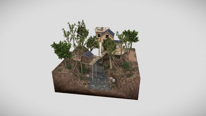 Irimia Albert - Diorama - Eco House 3D Model