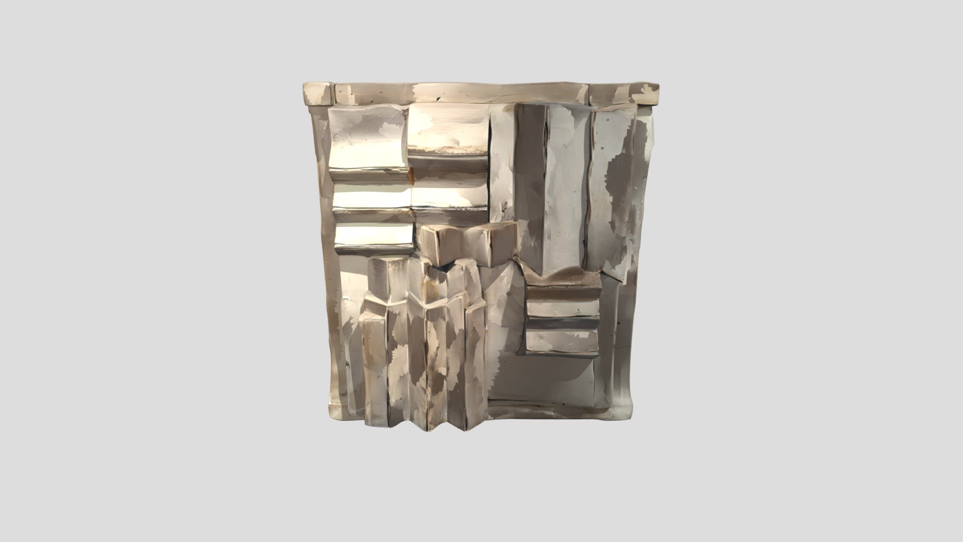 Abstract paper relief sculpture - 3D model by Salada-frita [10ae481 ...