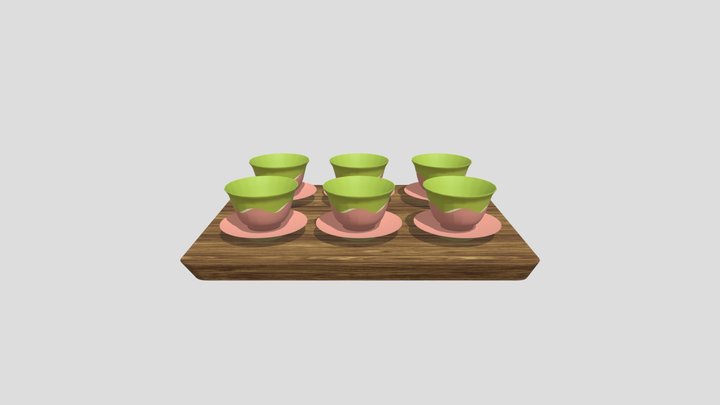 Gaiwan Cup Set 3D Model
