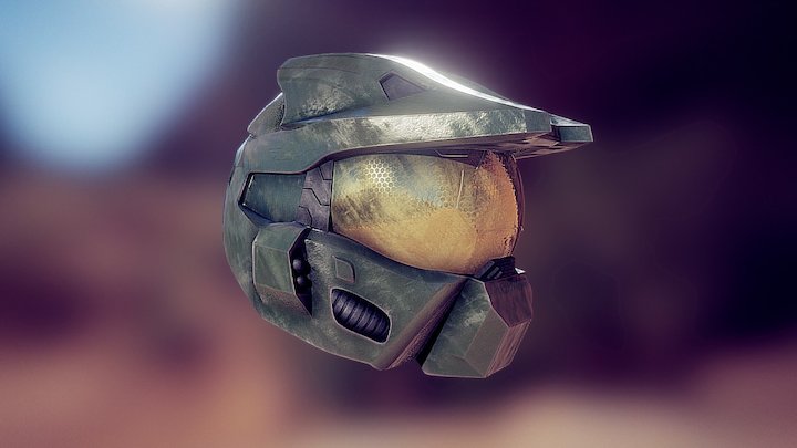 Masterchief Helmet 3D Model