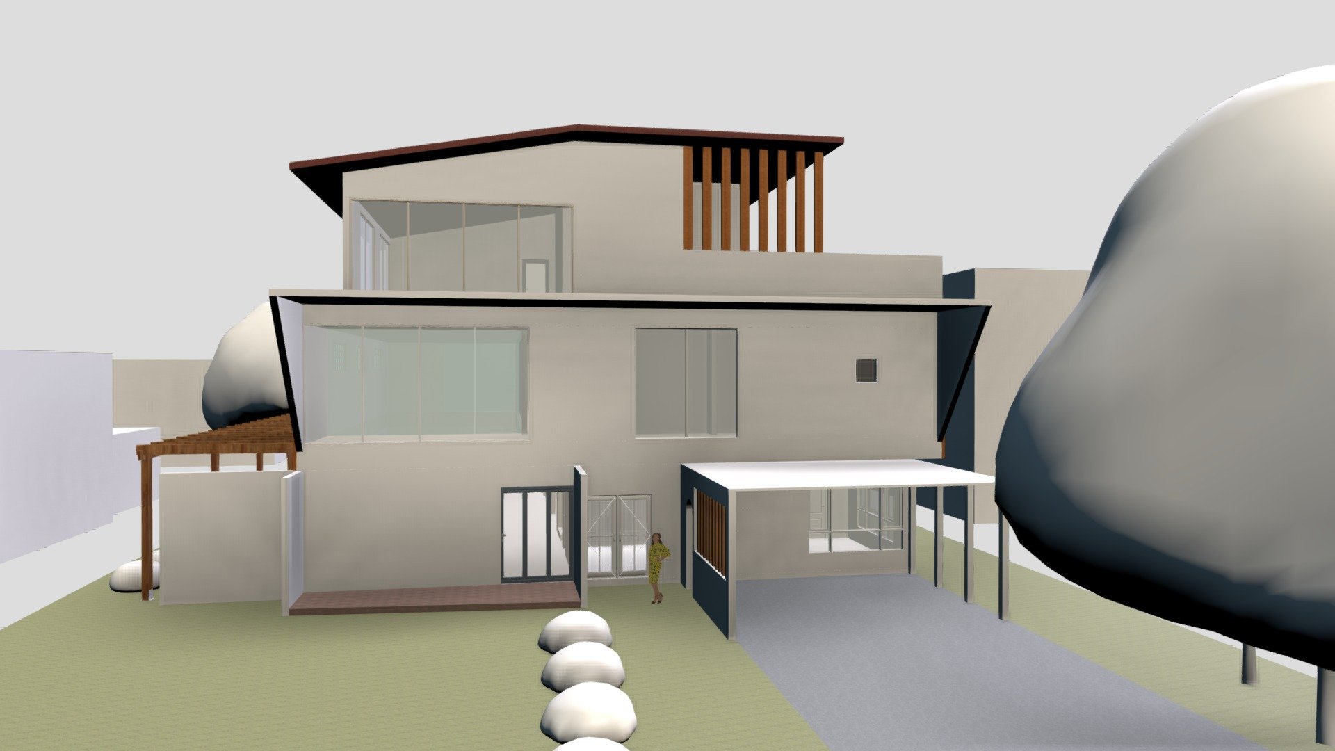 Bungalow House - 3D model by dg6961 [10afb1e] - Sketchfab